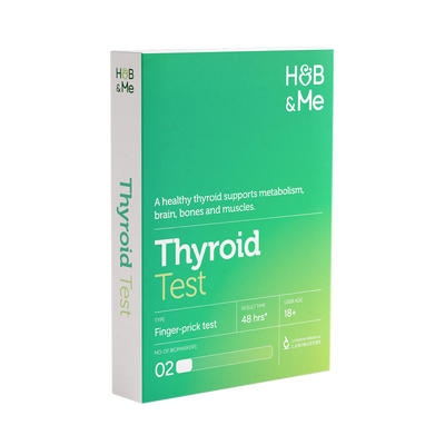 Packaging for a Thyroid Blood Test.