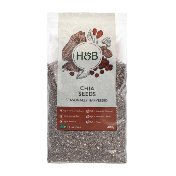 H&B Chia seeds in bag, 400g.