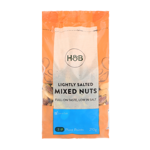 H&B Mixed Nuts in 210g packet. 