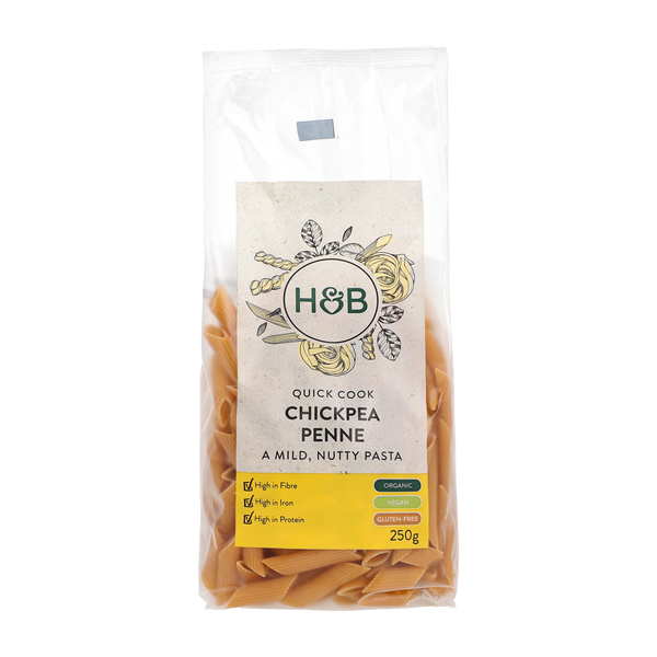 H&B Chickpea Penne Pasta 250g.