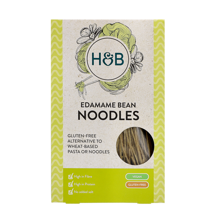 H&B edamame bean noodles. Vegan and gluten-free.