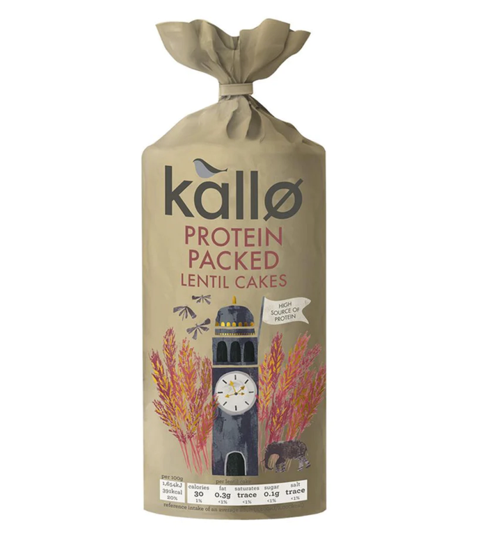 Kallo protein packed lentil cakes.