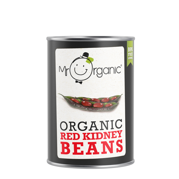 Mr Organic red kidney beans in can